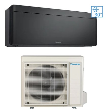 Daikin stylish juodas šilumos siurblys 4 kW oras oras 3.0 / 3.2 kondikas.lt