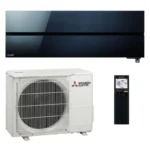 mitsubishi electric juodas šilumos siurblys oras oras kondikas.lt 2.5 ir 3.2 kW galingumo split